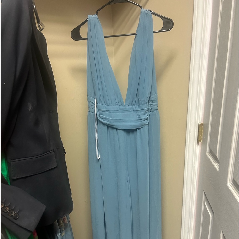 Lulus Divine muse slate jumpsuit